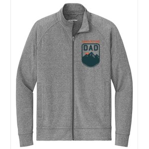 Fathers Day Gift For Dad Adventure Dad Stretch Full-Zip Cadet Jacket