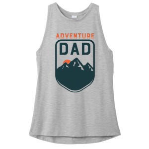 Fathers Day Gift For Dad Adventure Dad Ladies PosiCharge Tri-Blend Wicking Tank