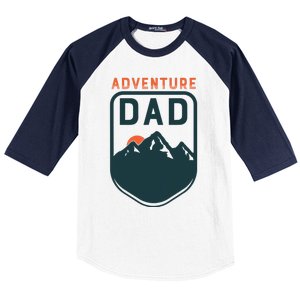 Fathers Day Gift For Dad Adventure Dad Baseball Sleeve Shirt