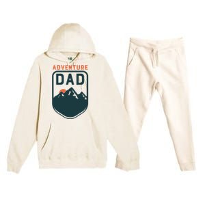 Fathers Day Gift For Dad Adventure Dad Premium Hooded Sweatsuit Set