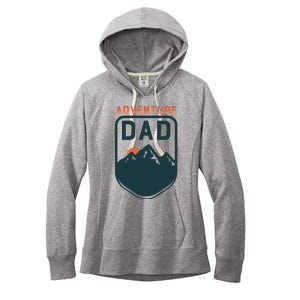 Fathers Day Gift For Dad Adventure Dad Women's Fleece Hoodie