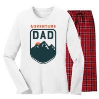 Fathers Day Gift For Dad Adventure Dad Women's Long Sleeve Flannel Pajama Set 