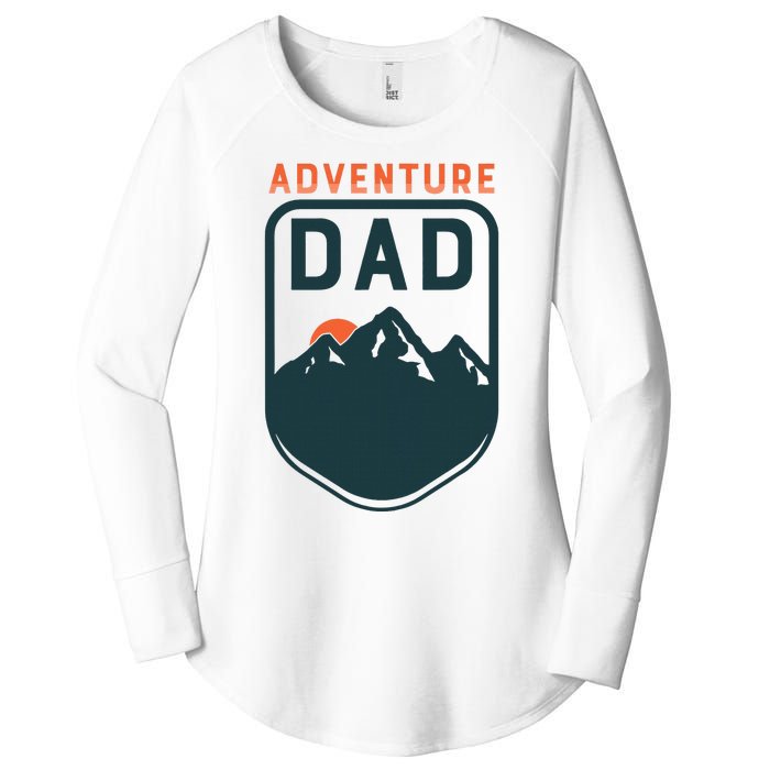 Fathers Day Gift For Dad Adventure Dad Women's Perfect Tri Tunic Long Sleeve Shirt