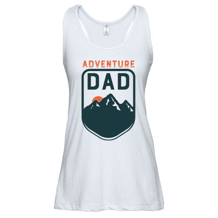 Fathers Day Gift For Dad Adventure Dad Ladies Essential Flowy Tank