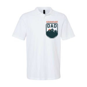 Fathers Day Gift For Dad Adventure Dad Softstyle Adult Sport Polo