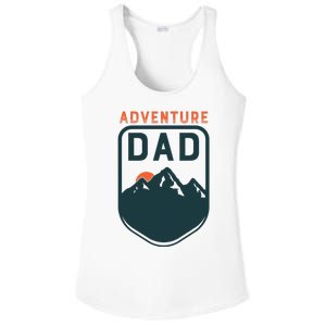 Fathers Day Gift For Dad Adventure Dad Ladies PosiCharge Competitor Racerback Tank