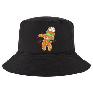 Funny Dabbing Gingerbread Nurse Shirt Nursing Xmas Gift Cool Comfort Performance Bucket Hat