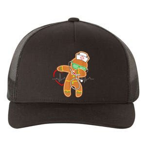 Funny Dabbing Gingerbread Nurse Shirt Nursing Xmas Gift Yupoong Adult 5-Panel Trucker Hat