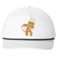 Funny Dabbing Gingerbread Nurse Shirt Nursing Xmas Gift Snapback Five-Panel Rope Hat