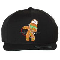 Funny Dabbing Gingerbread Nurse Shirt Nursing Xmas Gift Wool Snapback Cap