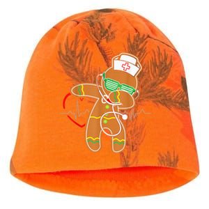 Funny Dabbing Gingerbread Nurse Shirt Nursing Xmas Gift Kati - Camo Knit Beanie