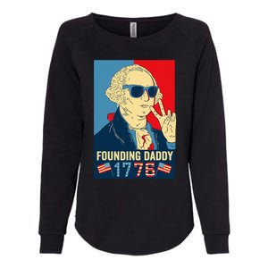 Founding Daddy George Washington Funny Womens California Wash Sweatshirt