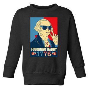 Founding Daddy George Washington Funny Toddler Sweatshirt