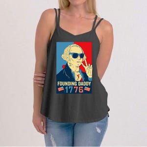 Founding Daddy George Washington Funny Women's Strappy Tank