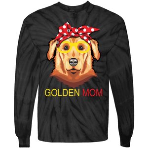 Funny Dog Golden Mom Tie-Dye Long Sleeve Shirt