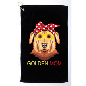 Funny Dog Golden Mom Platinum Collection Golf Towel