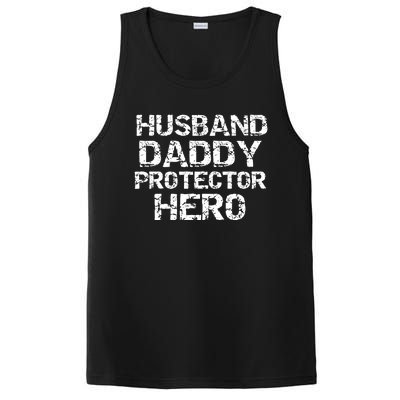 Fathers Day Gift From Wife Husband Daddy Protector Hero Gift PosiCharge Competitor Tank