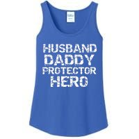 Fathers Day Gift From Wife Husband Daddy Protector Hero Gift Ladies Essential Tank