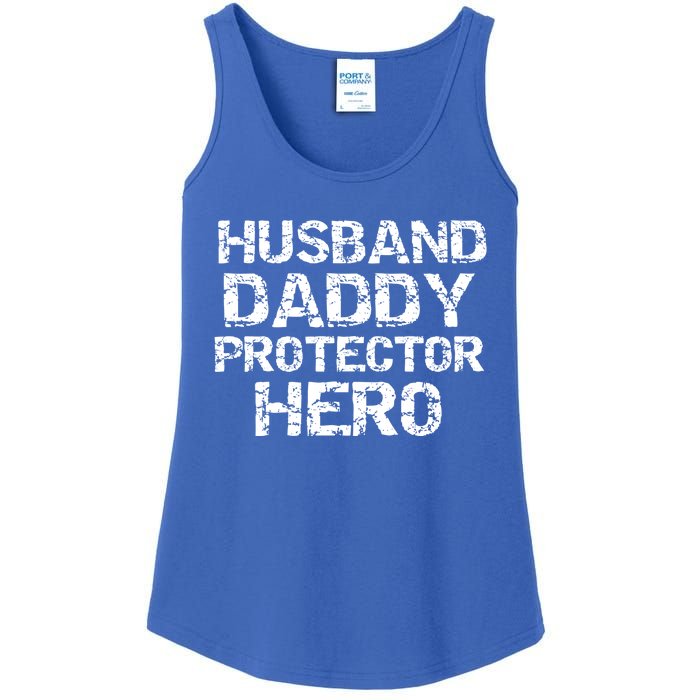 Fathers Day Gift From Wife Husband Daddy Protector Hero Gift Ladies Essential Tank