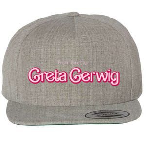 From Director Greta Gerwig Wool Snapback Cap