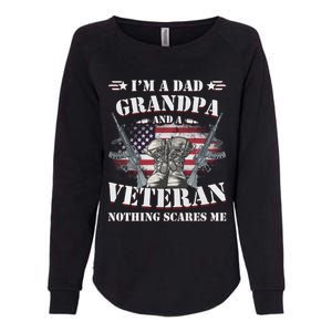 Father's Day Great Gift Veterans Daygreat Gift I'm A Dad Grandpa And A Veteran G Womens California Wash Sweatshirt