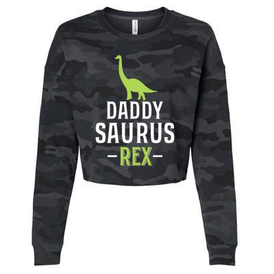 Fathers Day Greatest Best Dad Daddysaurus Rex Trex Gift Cropped Pullover Crew