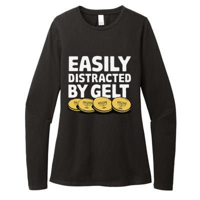 Funny Dreidel Gelt Chanukah Jewish Menorah Hanukkah Gelt Womens CVC Long Sleeve Shirt