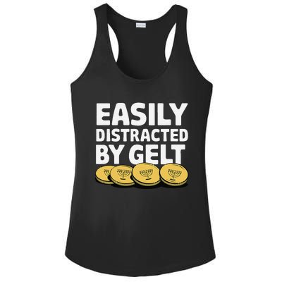 Funny Dreidel Gelt Chanukah Jewish Menorah Hanukkah Gelt Ladies PosiCharge Competitor Racerback Tank