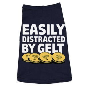 Funny Dreidel Gelt Chanukah Jewish Menorah Hanukkah Gelt Doggie Tank