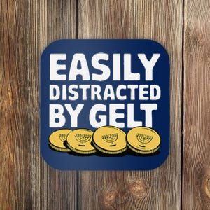 Funny Dreidel Gelt Chanukah Jewish Menorah Hanukkah Gelt Coaster