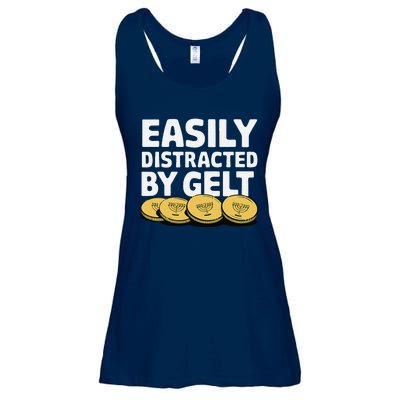 Funny Dreidel Gelt Chanukah Jewish Menorah Hanukkah Gelt Ladies Essential Flowy Tank