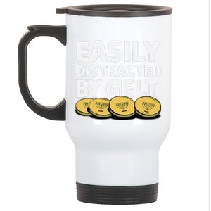 Funny Dreidel Gelt Chanukah Jewish Menorah Hanukkah Gelt Stainless Steel Travel Mug