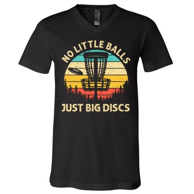 Funny Disc Golf Design Disc Golf Lover Player V-Neck T-Shirt