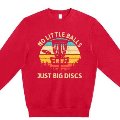 Funny Disc Golf Design Disc Golf Lover Player Premium Crewneck Sweatshirt