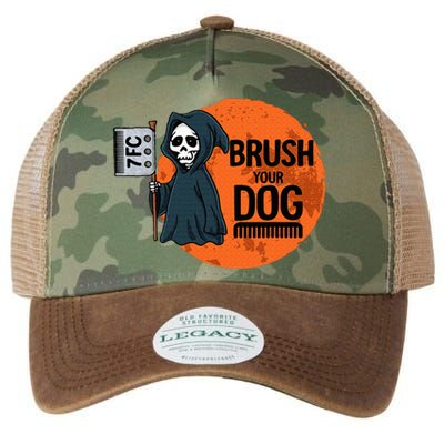 Funny Dog Groomer Brush Your Dog Grooming Reaper Halloween Legacy Tie Dye Trucker Hat