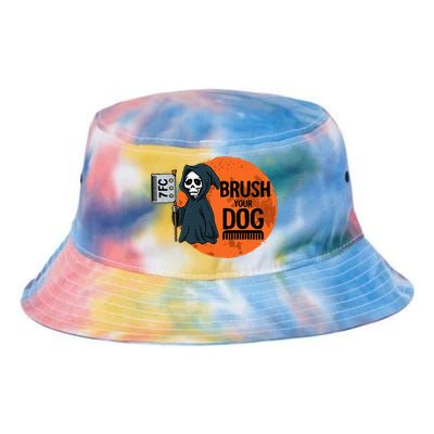 Funny Dog Groomer Brush Your Dog Grooming Reaper Halloween Tie Dye Newport Bucket Hat