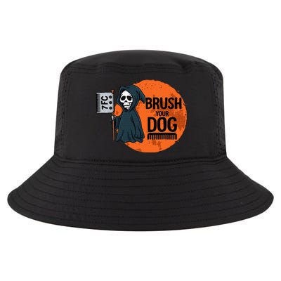 Funny Dog Groomer Brush Your Dog Grooming Reaper Halloween Cool Comfort Performance Bucket Hat