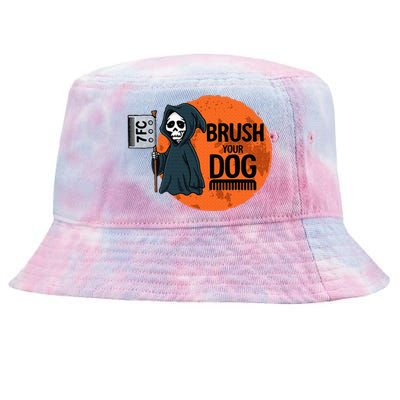 Funny Dog Groomer Brush Your Dog Grooming Reaper Halloween Tie-Dyed Bucket Hat