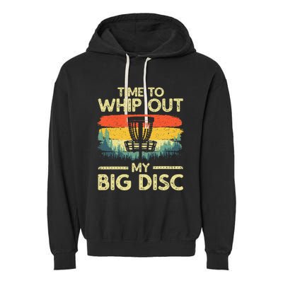 Funny Disc Golf Art Flying Disc Sport Players Garment-Dyed Fleece Hoodie