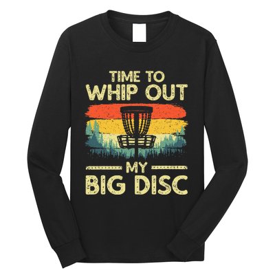 Funny Disc Golf Art Flying Disc Sport Players Long Sleeve Shirt