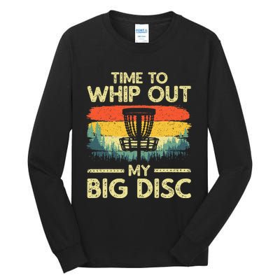 Funny Disc Golf Art Flying Disc Sport Players Tall Long Sleeve T-Shirt