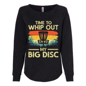 Funny Disc Golf Art Flying Disc Sport Players Womens California Wash Sweatshirt