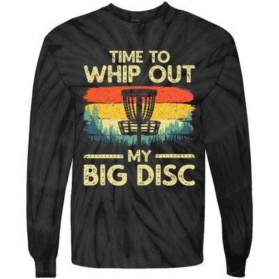 Funny Disc Golf Art Flying Disc Sport Players Tie-Dye Long Sleeve Shirt