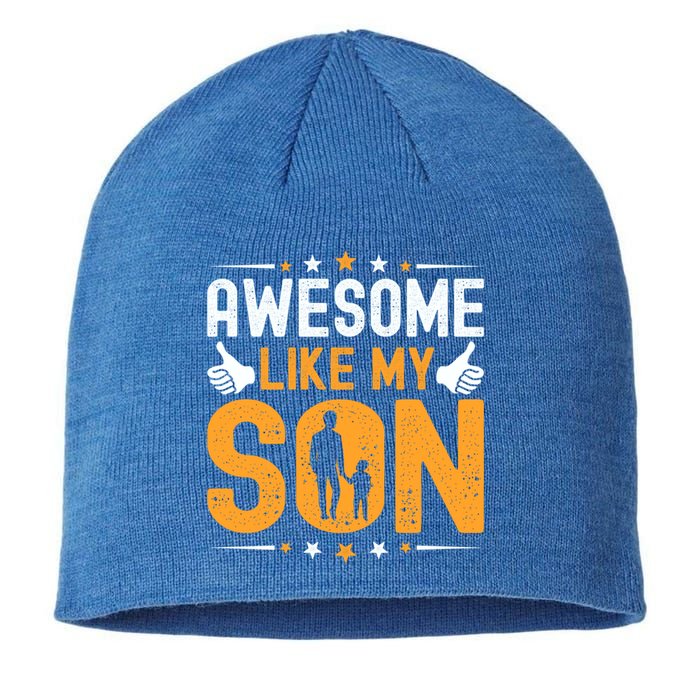 Fathers Day Greatest Best Dad Awesome Like My Son Gift Sustainable Beanie