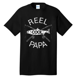 Fathers Day Gifts Funny Fishing Reel Cool Papa Dad Joke Gift Tall T-Shirt