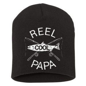 Fathers Day Gifts Funny Fishing Reel Cool Papa Dad Joke Gift Short Acrylic Beanie