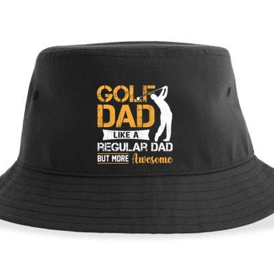 Father's Day Golf Dad Like A Regular Dad But More Awesome Gift For Dad Sustainable Bucket Hat