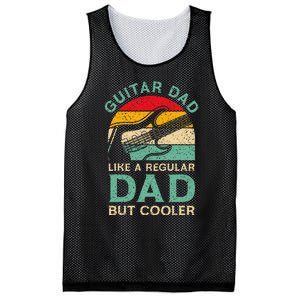 Fathers Day Guitar Dad For Guitarist Music Lover Dad Mesh Reversible Basketball Jersey Tank