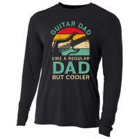 Fathers Day Guitar Dad For Guitarist Music Lover Dad Cooling Performance Long Sleeve Crew