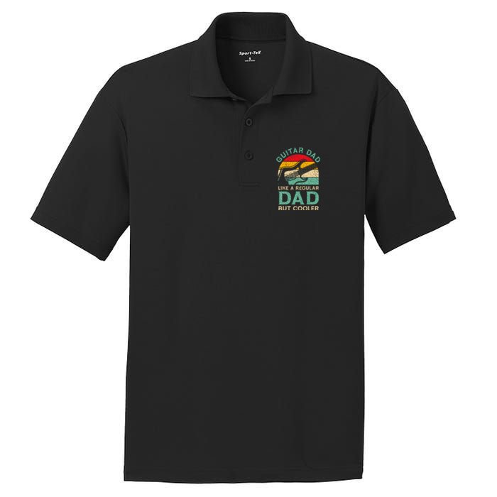 Fathers Day Guitar Dad For Guitarist Music Lover Dad PosiCharge RacerMesh Polo